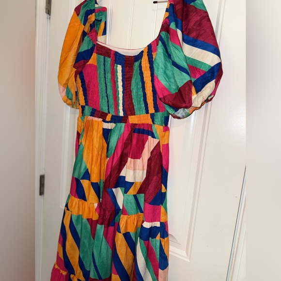 Flying Tomato Yellow and Red Sleeveless Maxi Dress - Picture 8 of 14